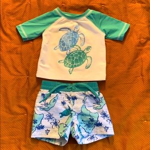 Baby boy swim set